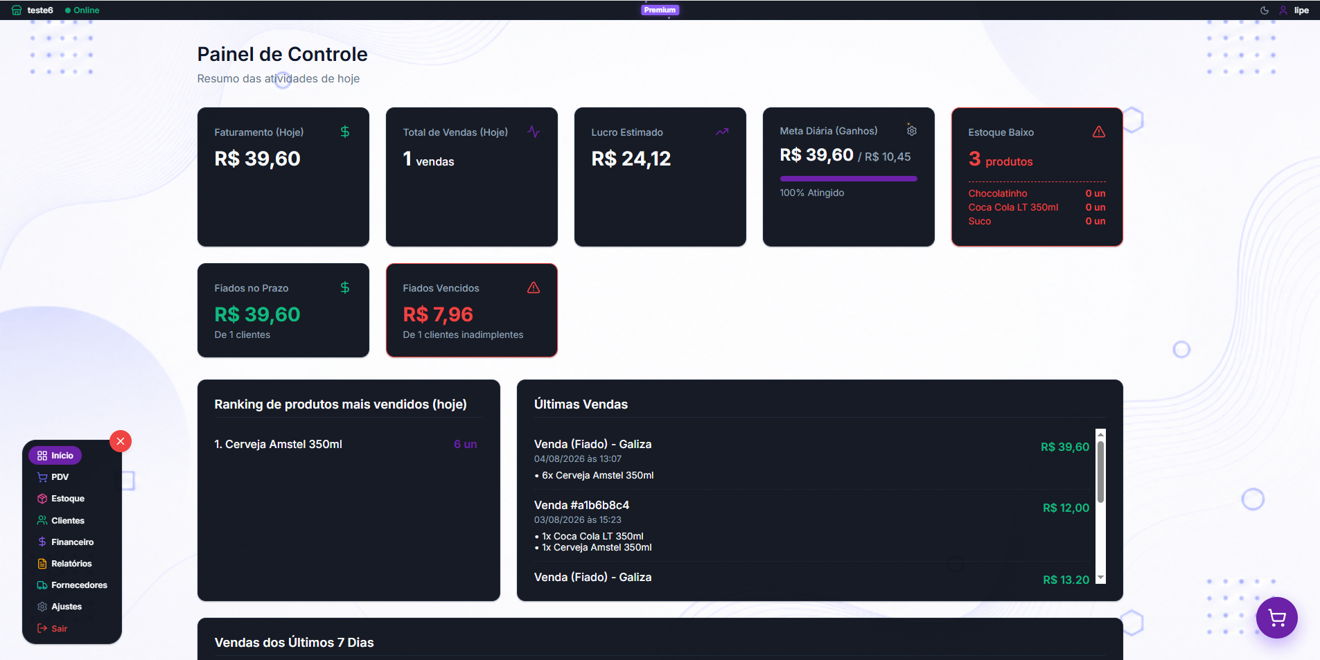 PDV Dashboard